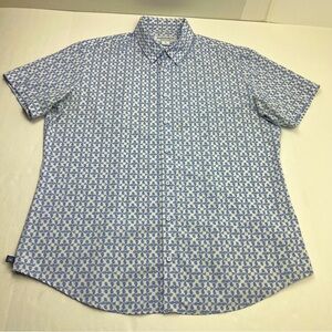 Mizzen+Main Performance Menswear Short Sleeve‎ Button Front Mens Size XL *FLAW